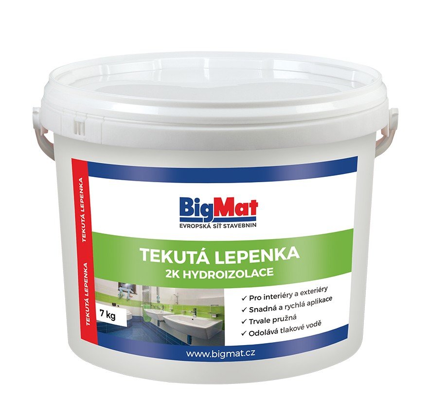 Nátěr hydroizolační Tekutá lepenka 2K BigMat 7 kg