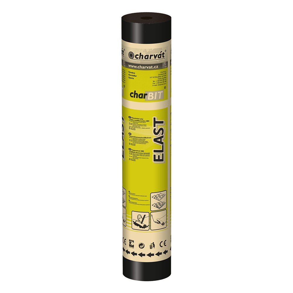 Pás asfaltový charBIT ELAST PV S52 FINAL natur šedý tl.5,2mm [5m2]
