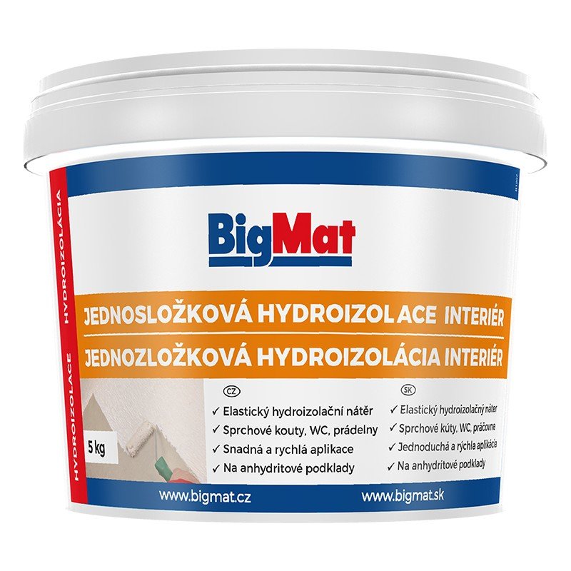 Hydroizolace jednosložková interiér BigMat 5 kg