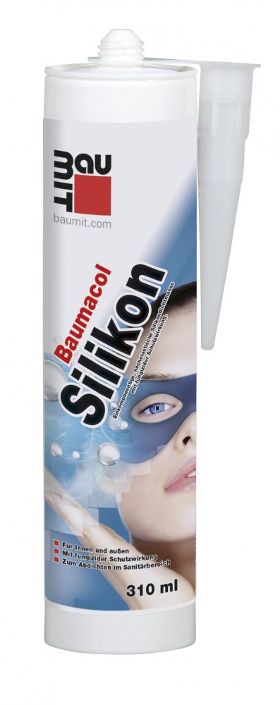 Tmel silikonový sanitární Baumit Baumacol Silikon irish sand 310 ml