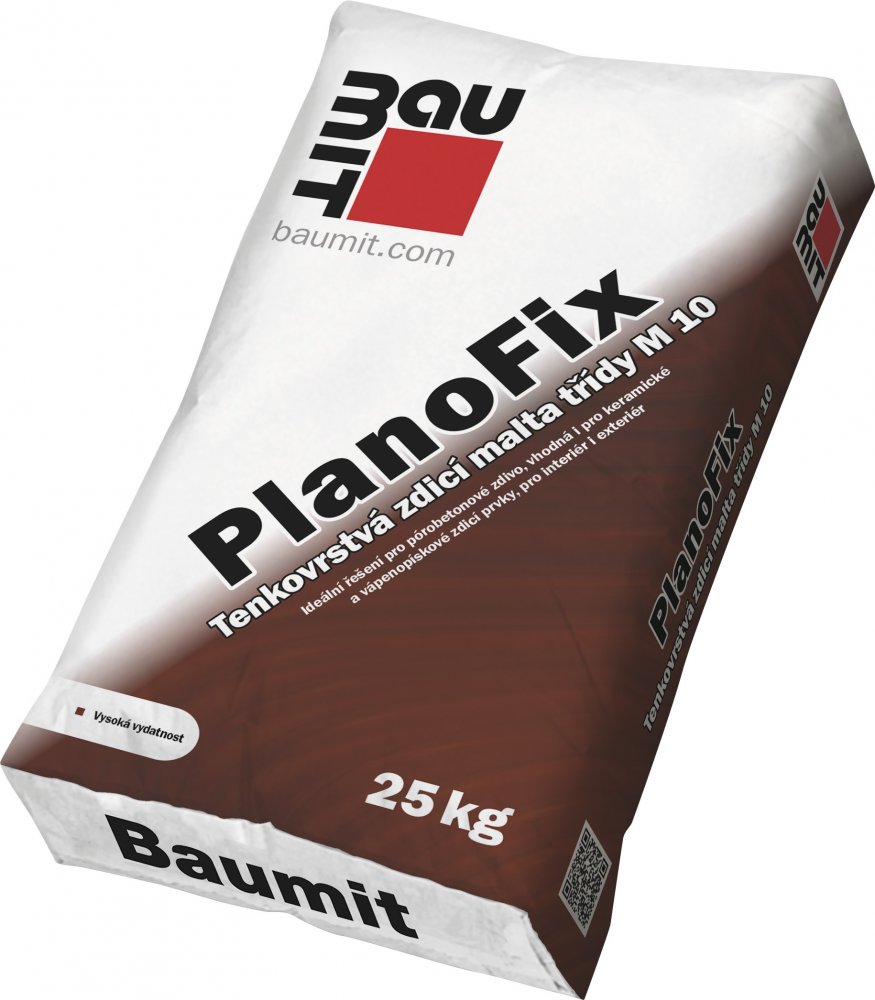 Malta zdicí tenkovrstvá Baumit PlanoFix 25 kg