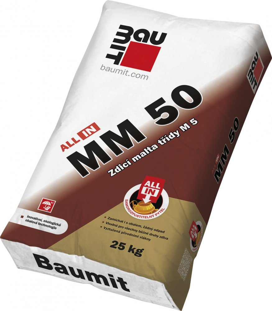 Malta zdicí Baumit All in MM 50 25kg