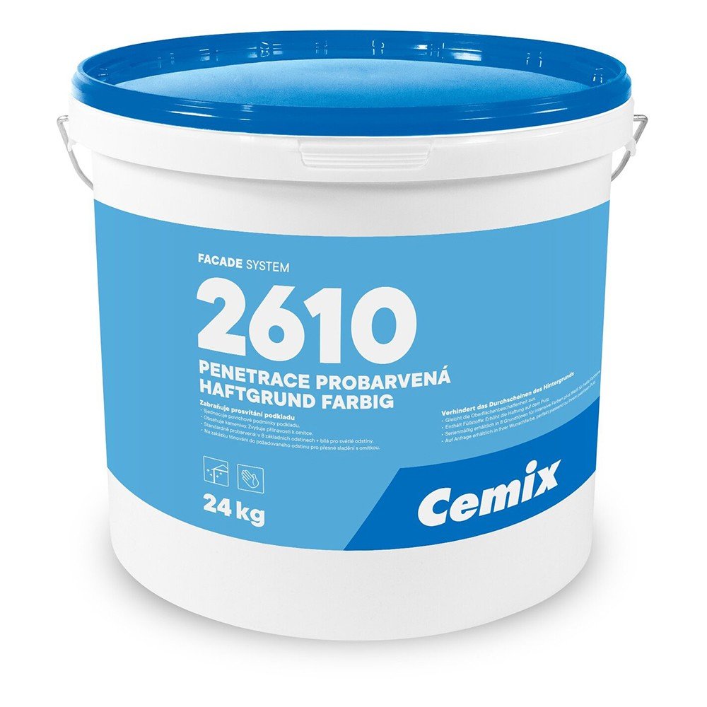 Penetrace fasádní probarvená Cemix 2610 šedá 24 kg