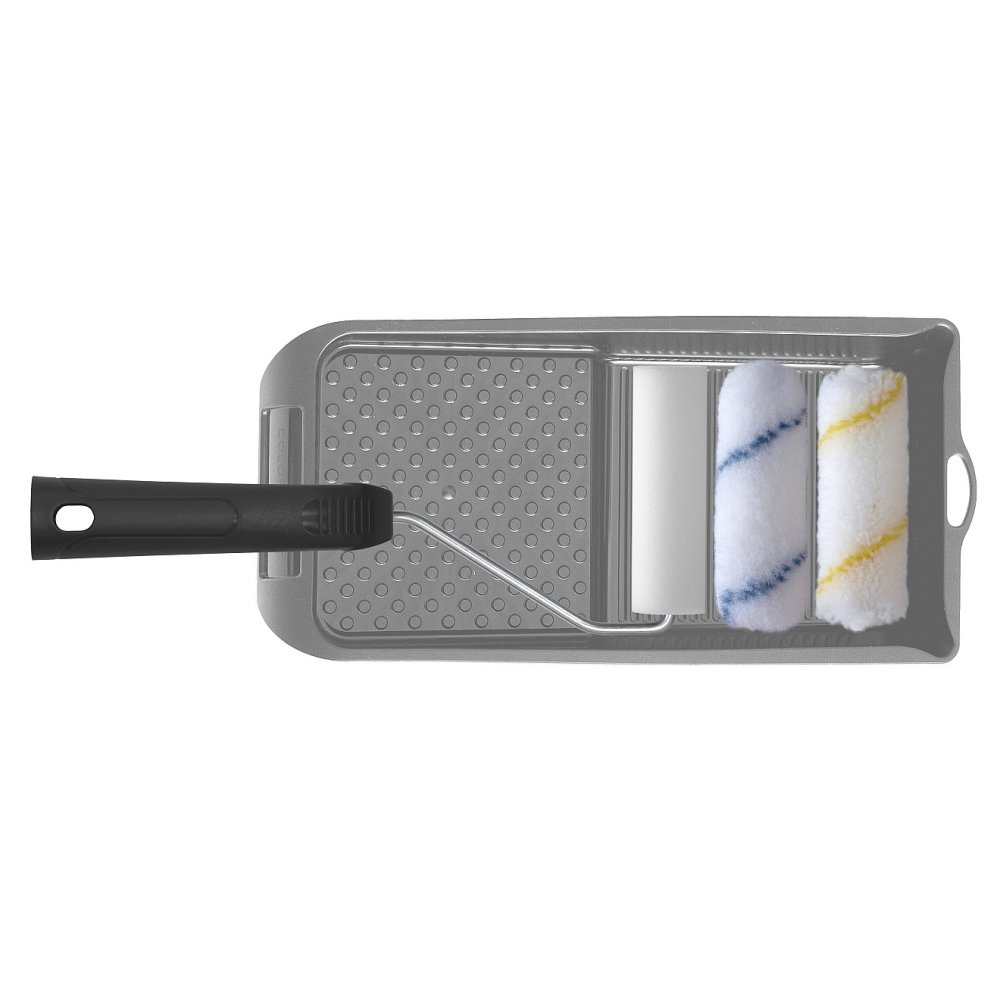 Souprava lazurovací - 3x váleček 10 cm + držák plast 6 mm + vanička na barvu