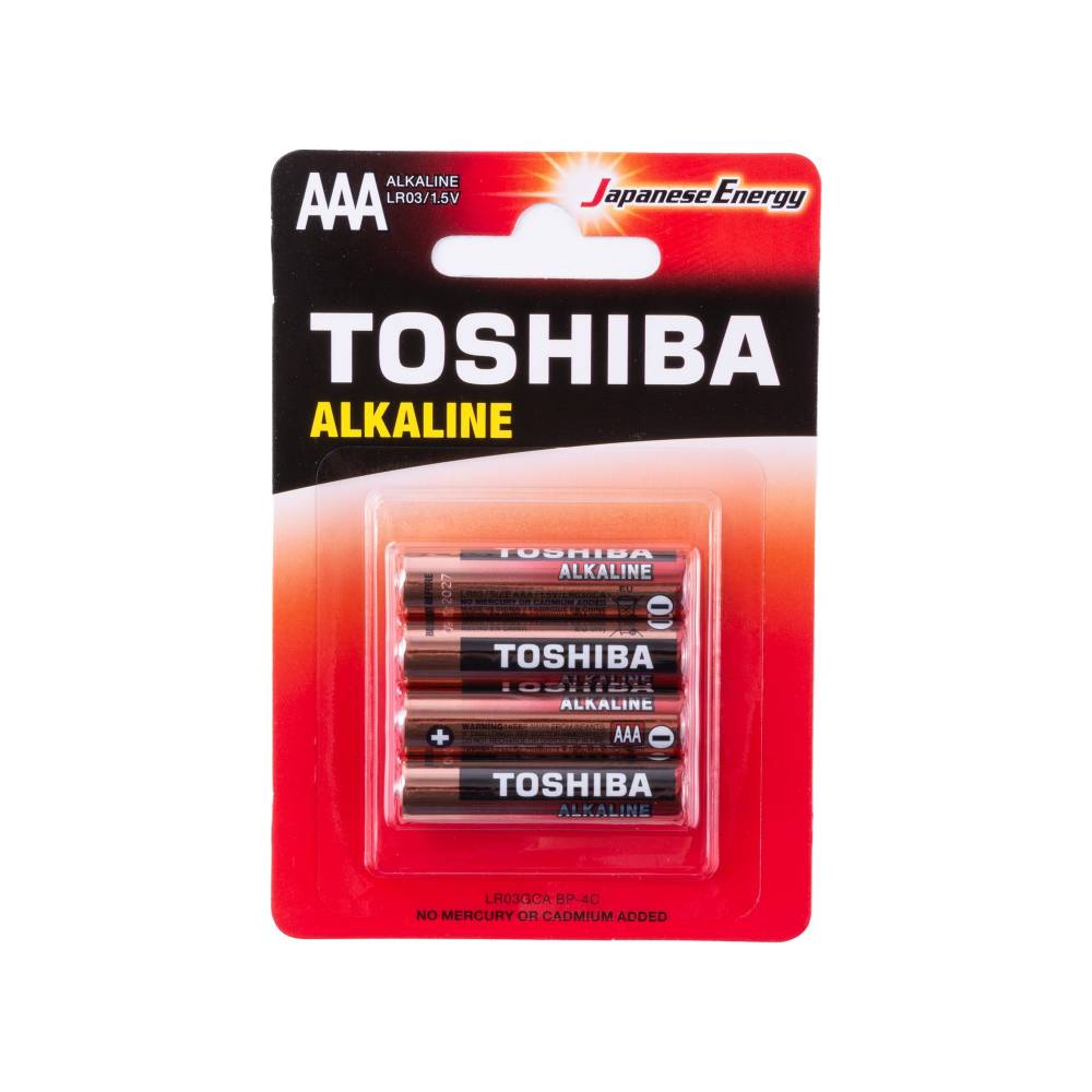 Baterie TOSHIBA AAA LR03GCA BP-4C Alkaline