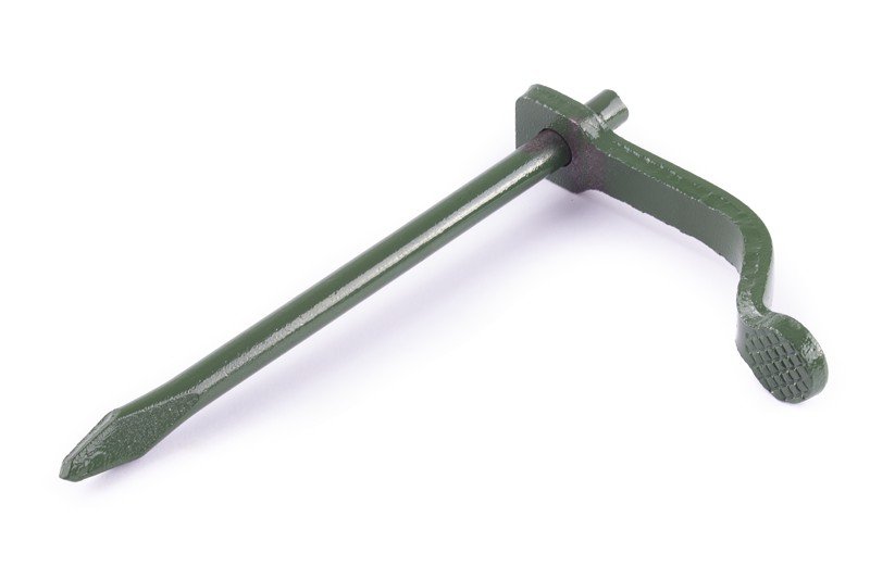 Skoba 190/10 mm kulatá zelená