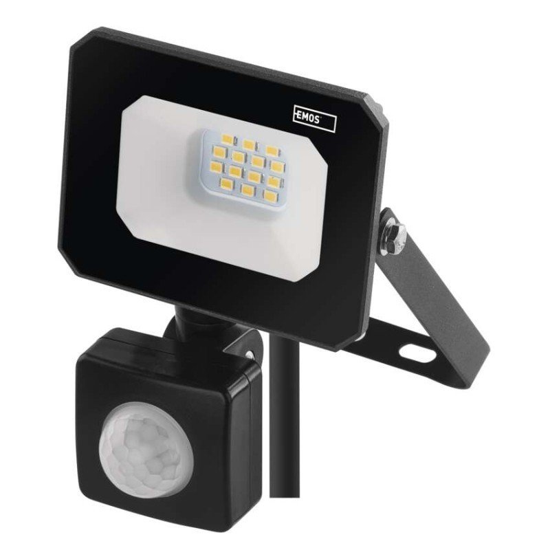 Reflektor EMOS Simpo s pohybovým senzorem LED / 10W / IP44 / 1 000 lm / černý