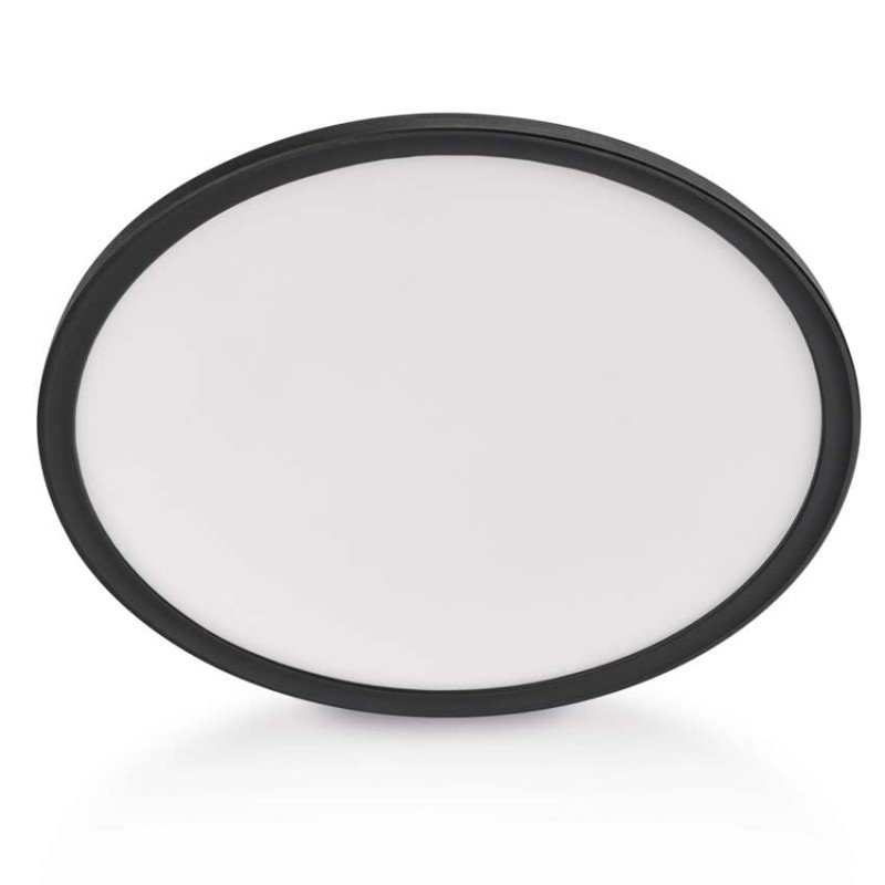 Svítidlo EMOS Flori přisazené kruhové LED / 18W / IP20 / 1 800 lm / černé