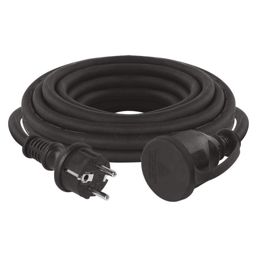 Kabel prodlužovací EMOS 5 m / 1 zásuvka / 1,5 mm2 / černý