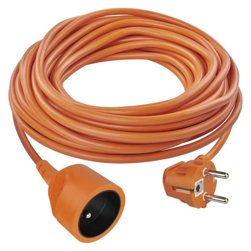Kabel prodlužovací EMOS 25 m / 1 zásuvka / 1,5 mm2 / oranžový