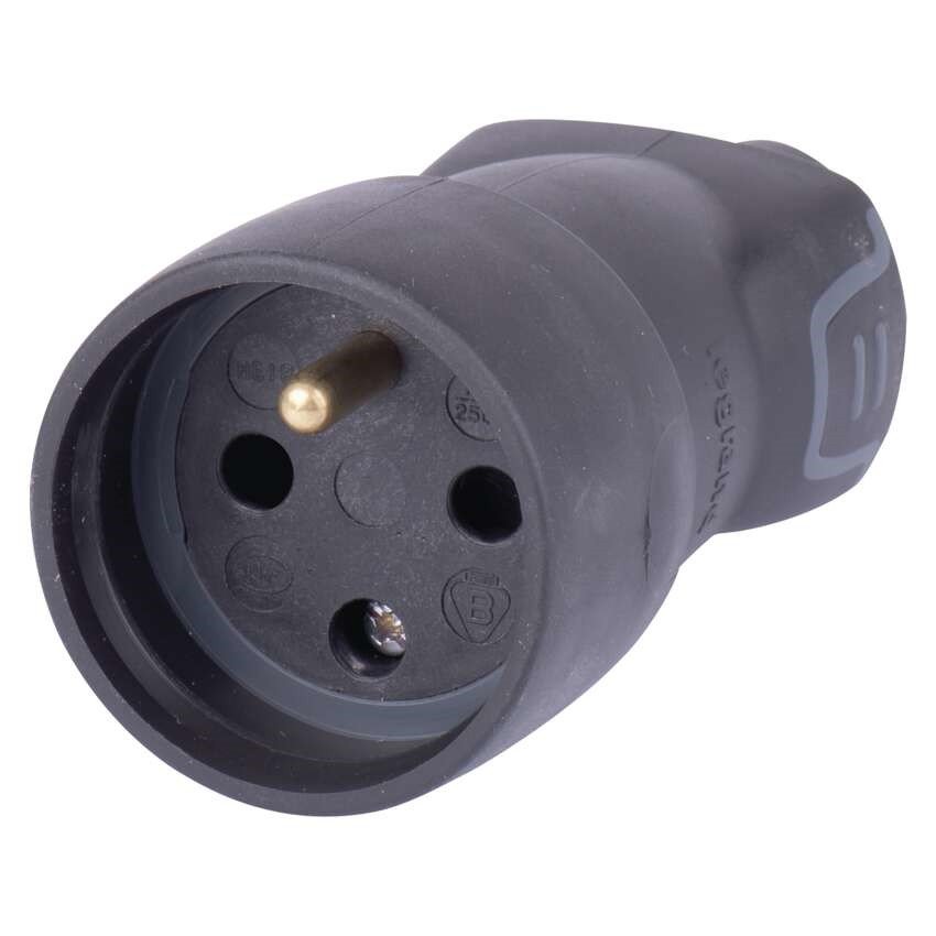 Zásuvka gumová Legrand / IP40 / černá