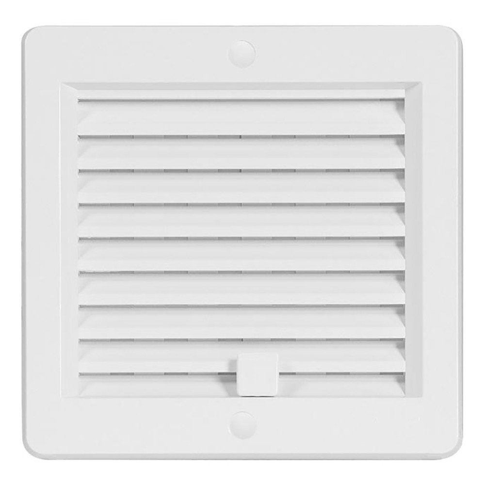 Mřížka větrací Haco 150×150 mm plastová s rámečkem a síťovinou bílá