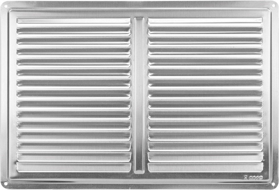 Mřížka větrací Haco 300×200 mm nerezová s krytkou