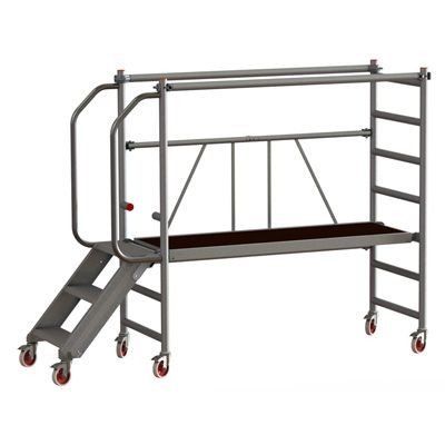 Lešení skládací se schody Jumbo 178×74 cm 1,00 / 3,00 m