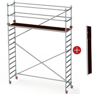Lešení profesionální Jumbo Pro Single Towers 178×74 cm 3,2 / 5,2 m