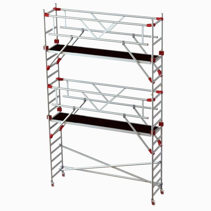 Lešení profesionální Jumbo Pro Double Towers AGR 250×74 cm 4,2 / 6,2 m