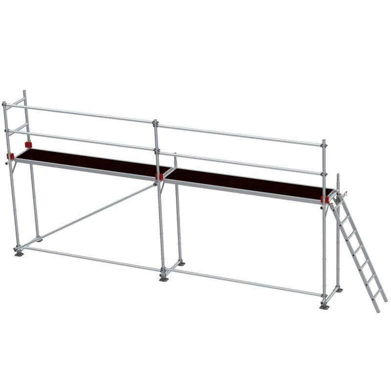 Lešení fasádní Jumbo Superflex Pro se zábradlím 2×6 m
