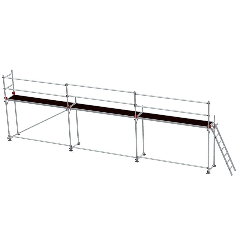 Lešení fasádní Jumbo Superflex Pro se zábradlím 2×9 m