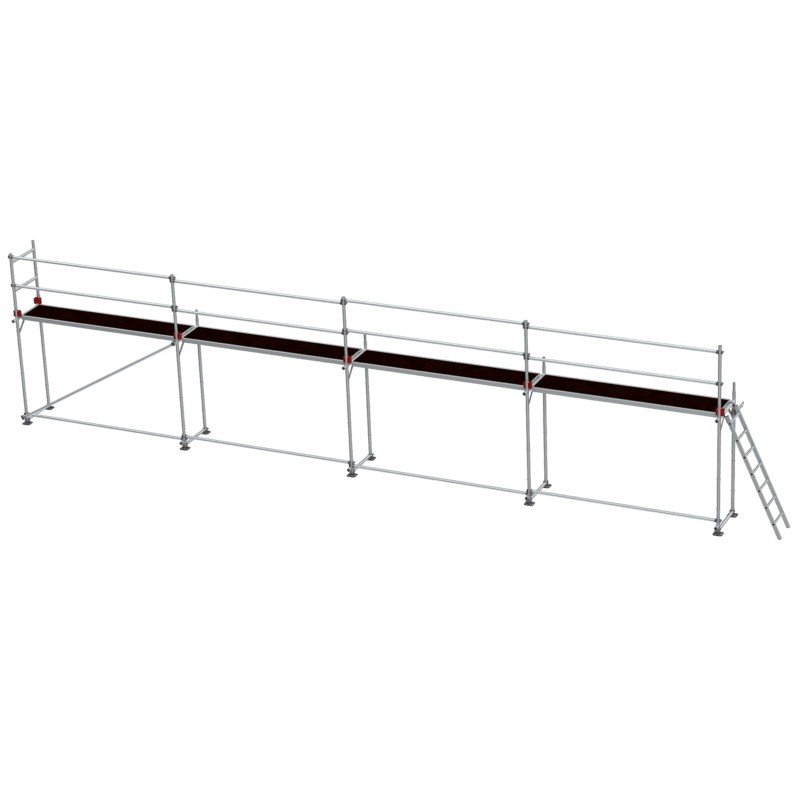 Lešení fasádní Jumbo Superflex Pro se zábradlím 2×12 m