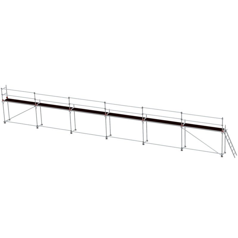 Lešení fasádní Jumbo Superflex Pro se zábradlím 2×18 m
